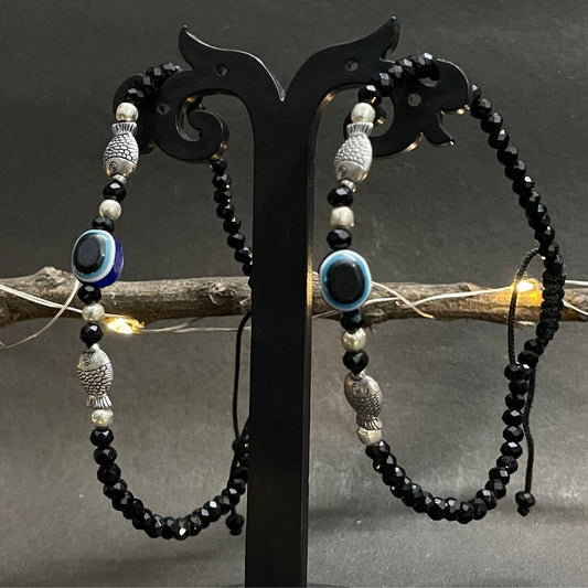 Artificial Silver Bracelet with Personalized Name Plate